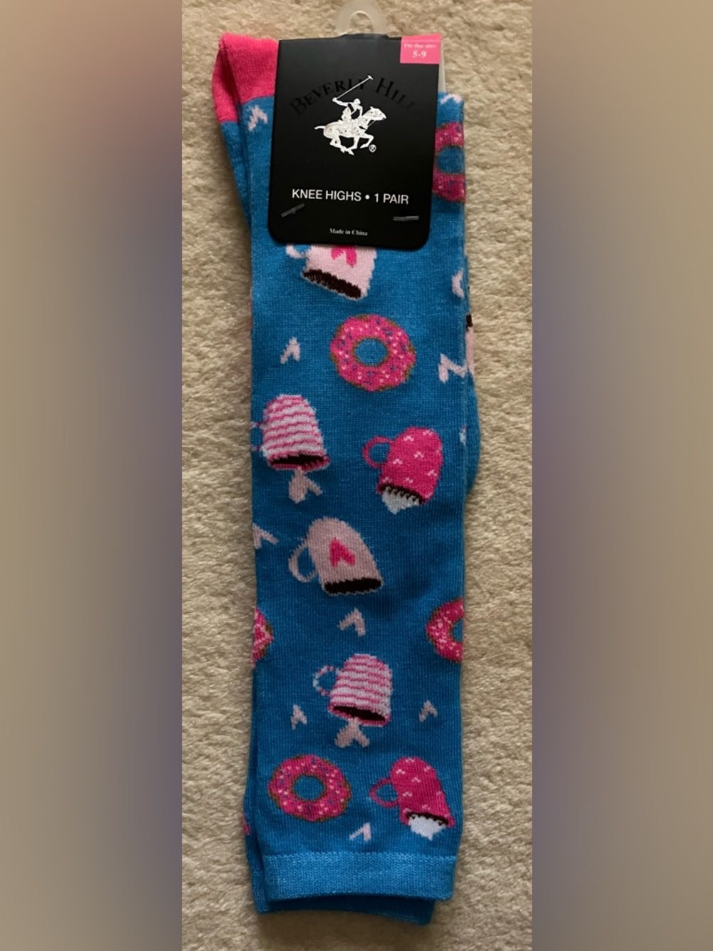 Beverly Hills Polo Club Women’s Knee-High Socks Size 5-9